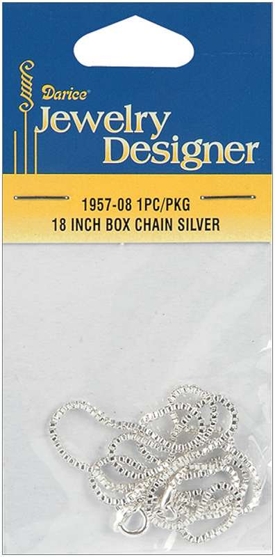 Box Chain 18" Silver