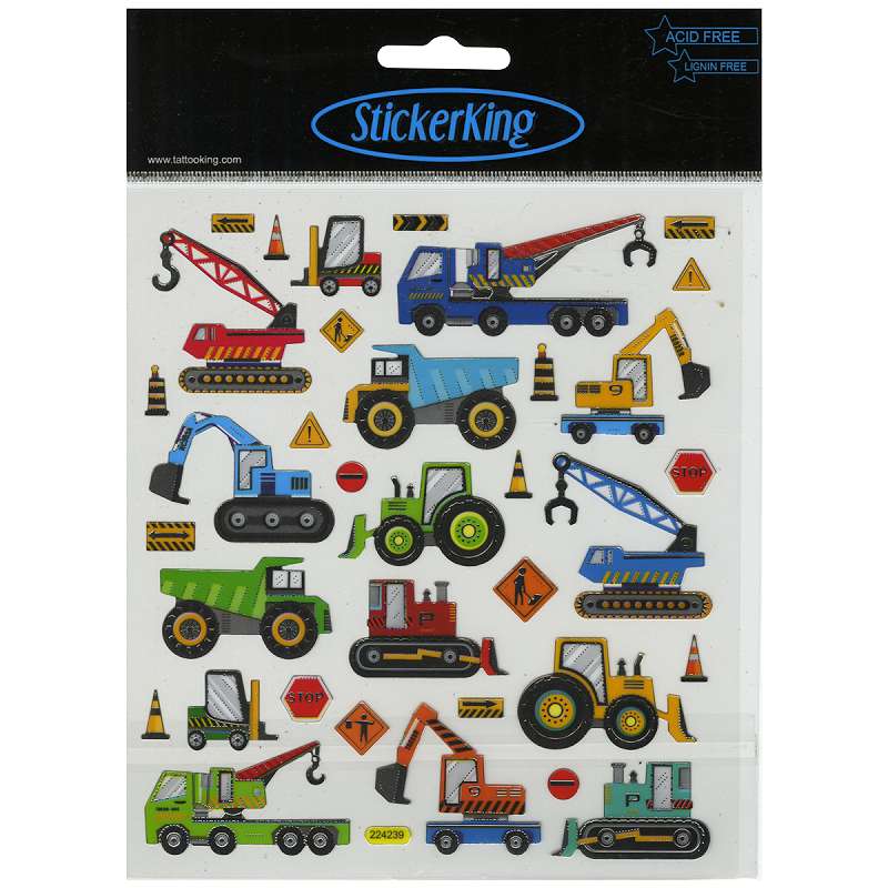 Multicolored Stickers Transportation