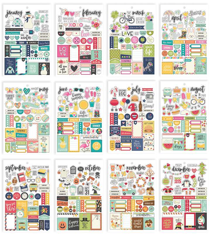 Planner Essentials A5 Stickers 12/Pkg Seasons
