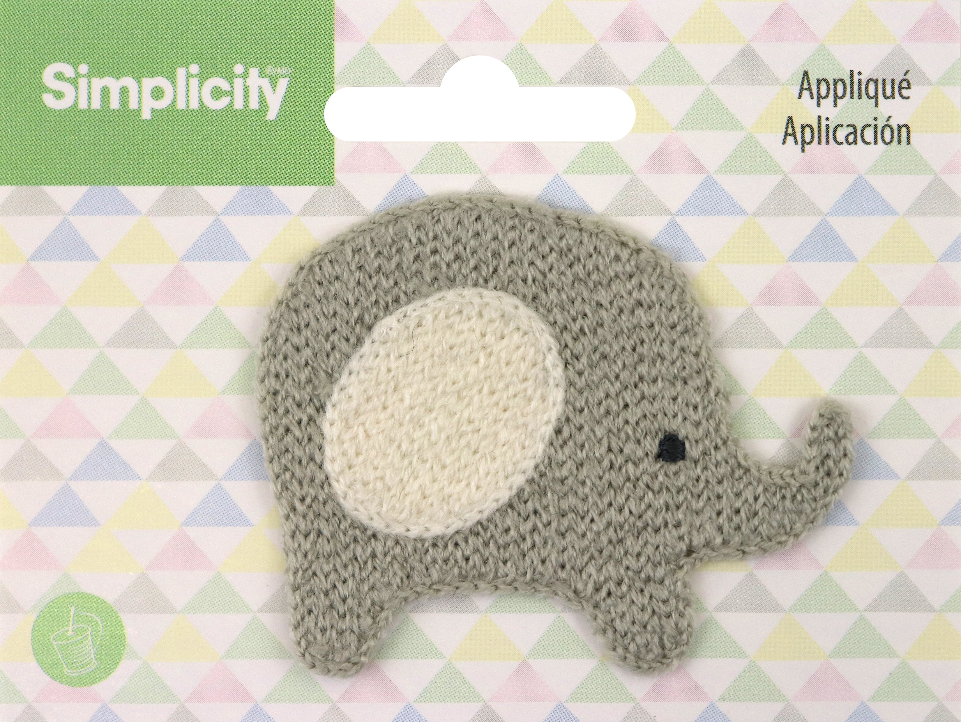 Wrights Baby Sew-On Applique Elephant
