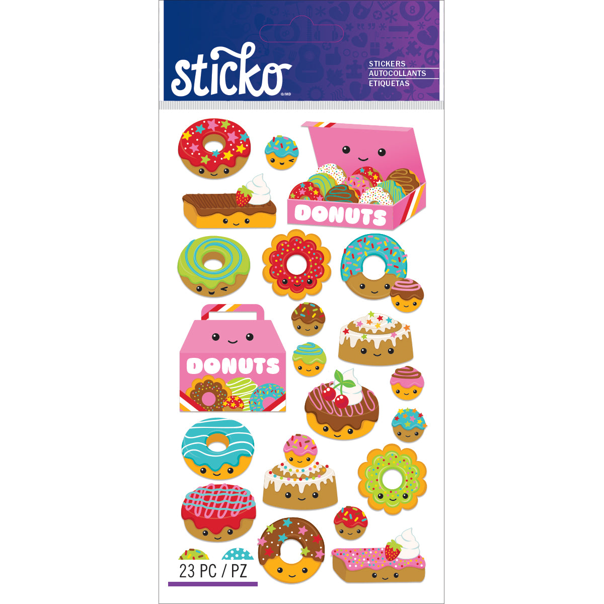 Sticko Stickers Donut Characters