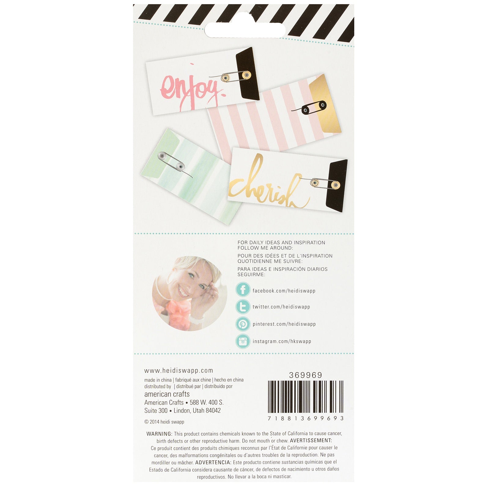 Heidi Swapp Hello Beautiful String Closure Envelopes 4/Pkg-Some W/Foil, 2.5"X4.5" To 2.75"X4.75"
