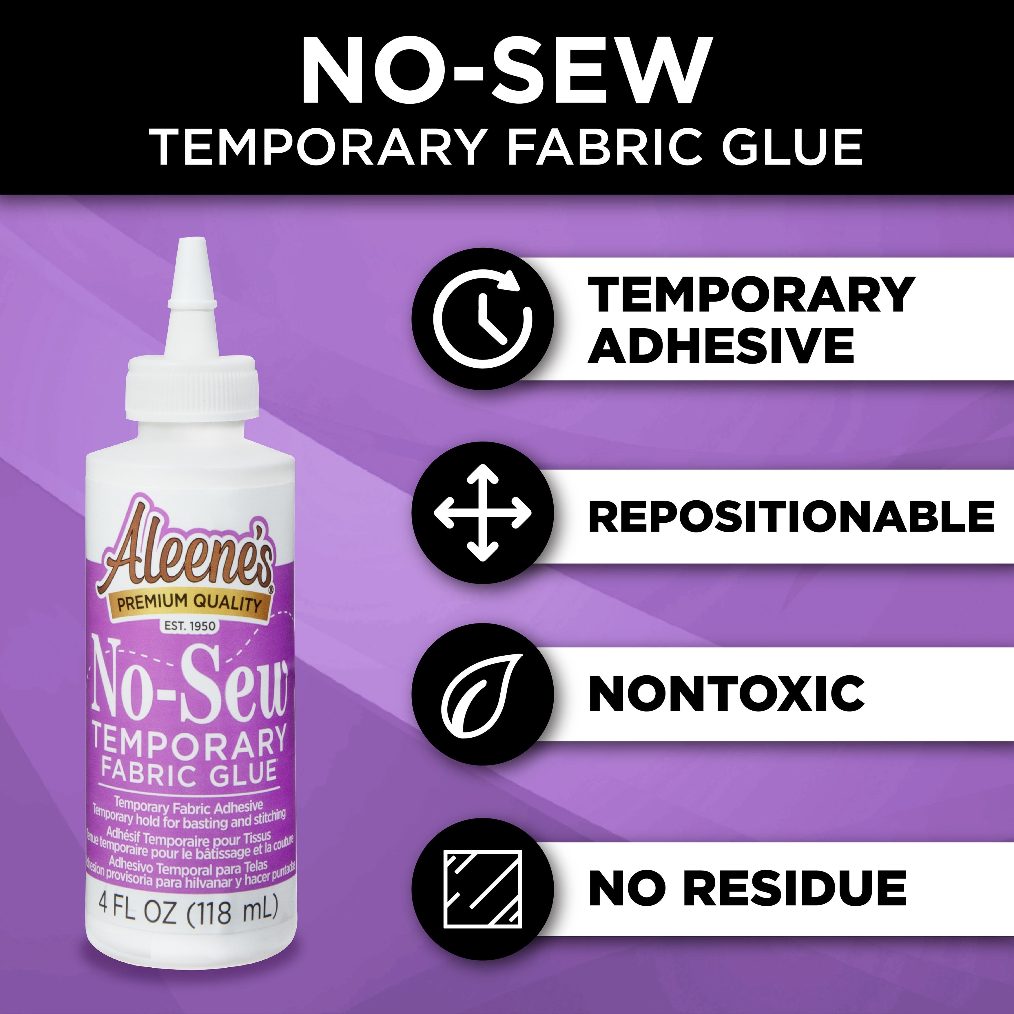 Aleene's No-Sew Fabric Glue 4oz