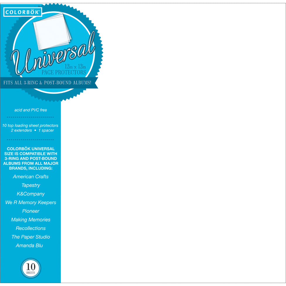 Colorbok Universal Refill Pages 12"X12" 10/Pkg  