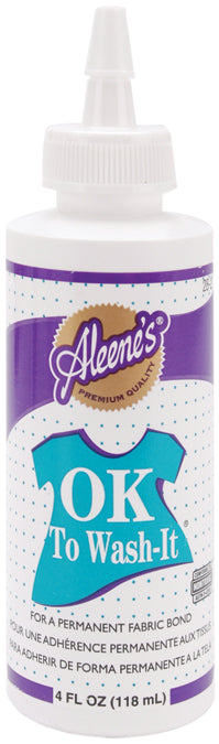 Aleene's OK To Wash-It Fabric Glue 4oz
