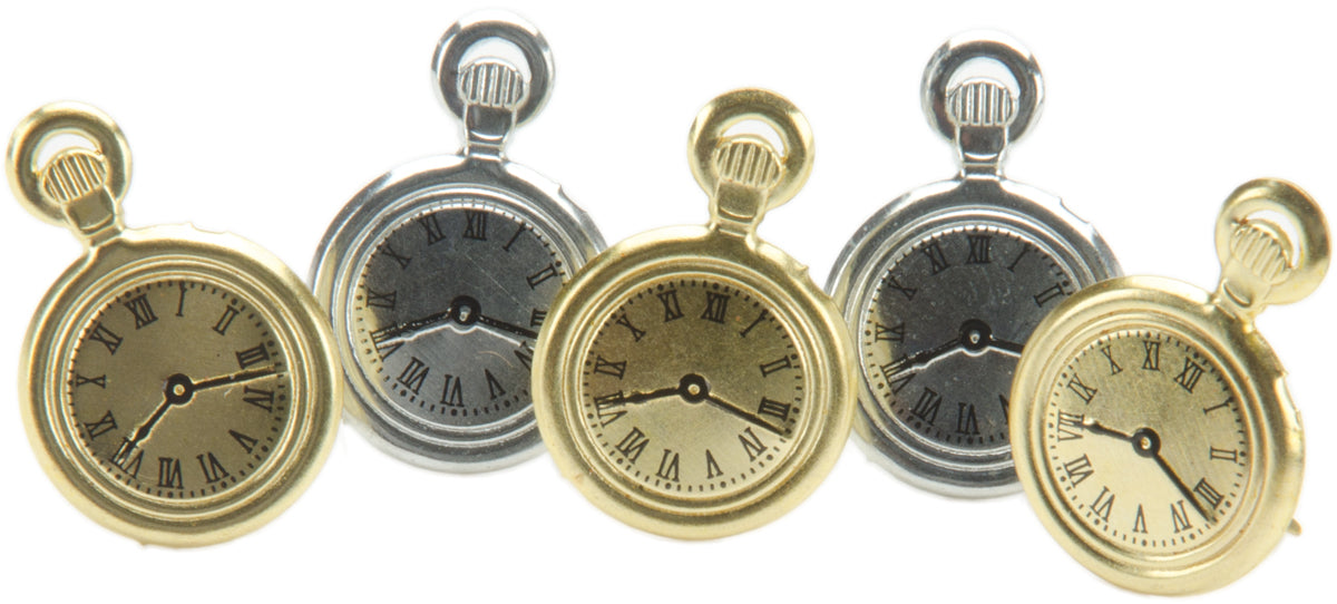 Eyelet Outlet Shape Brads 12/Pkg Pocket Watches