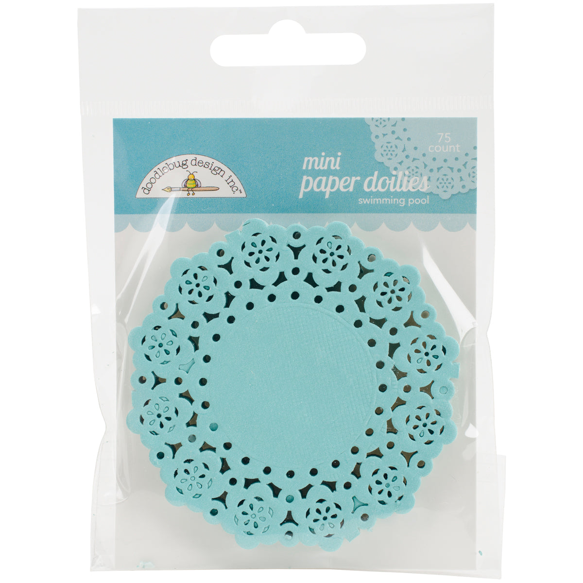 Doodlebug Mini Doilies 3" 75/Pkg Swimming Pool