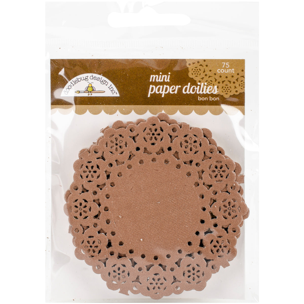 Doodlebug Mini Doilies 3" 75/Pkg Bon Bon