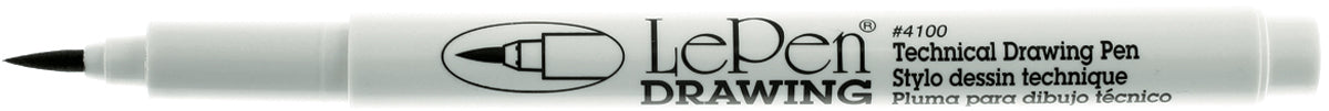 Le Pen Technical Drawing Open Stock Brush Black