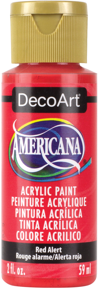 Americana Acrylic Paint 2oz Red Alert - Opaque