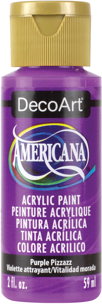Americana Acrylic Paint 2oz Purple Pizzazz - Opaque