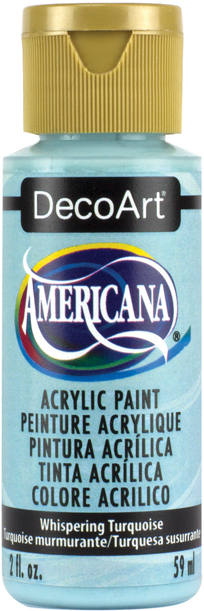 Americana Acrylic Paint 2oz Whispering Turquoise - Opaque