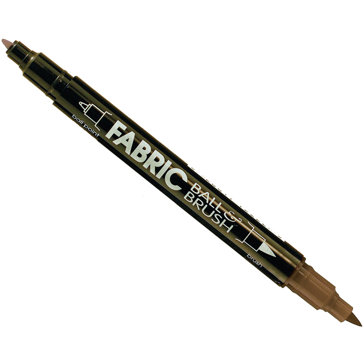 Ball & Brush Fabric Marker Brown