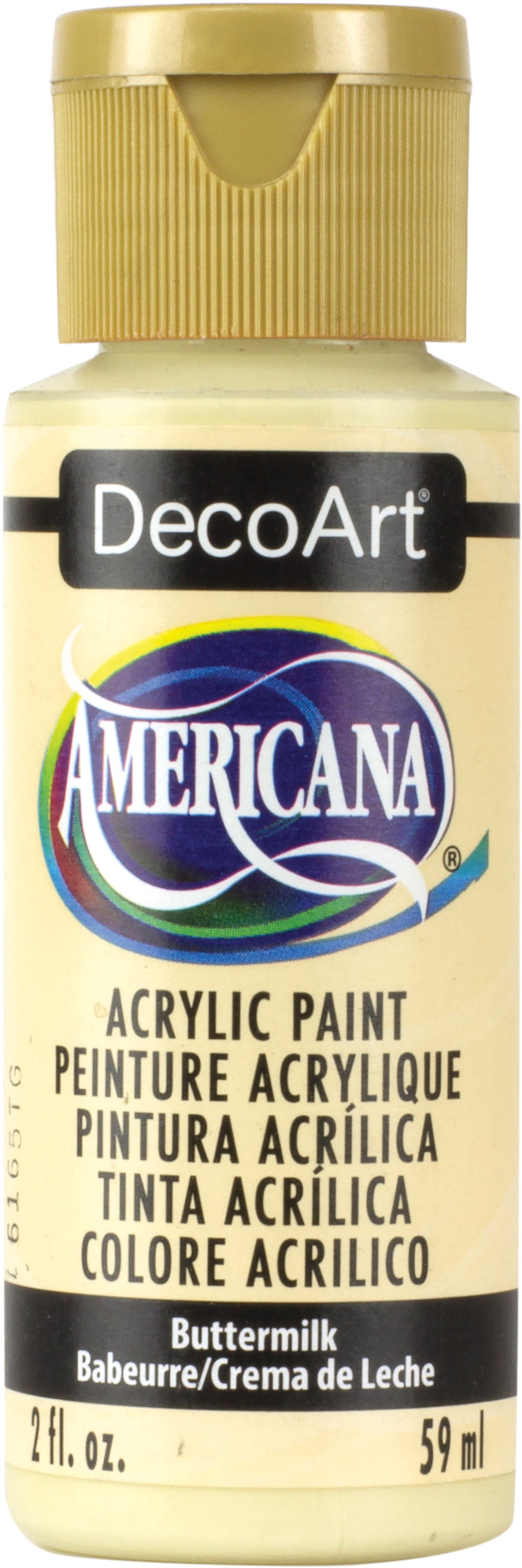 Americana Acrylic Paint 2oz Buttermilk - Opaque
