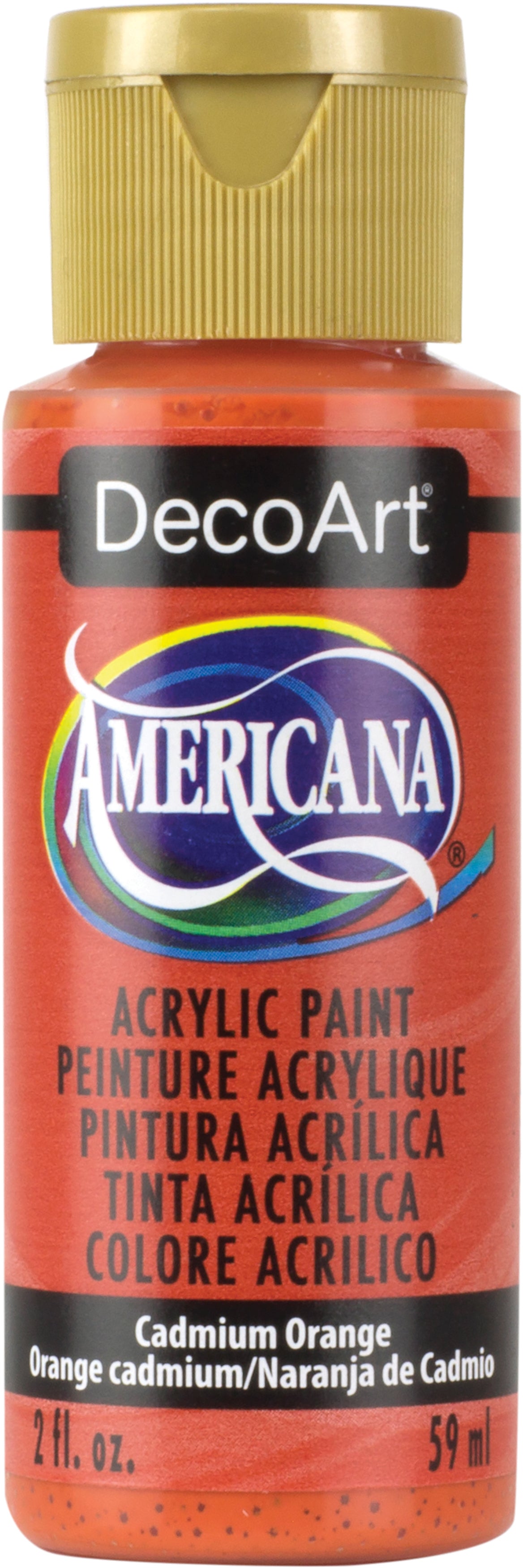 Americana Acrylic Paint 2oz Cadmium Orange - Transparent