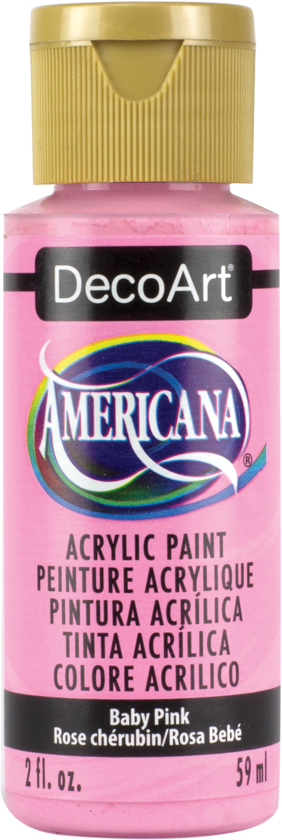 Americana Acrylic Paint 2oz Baby Pink - Opaque