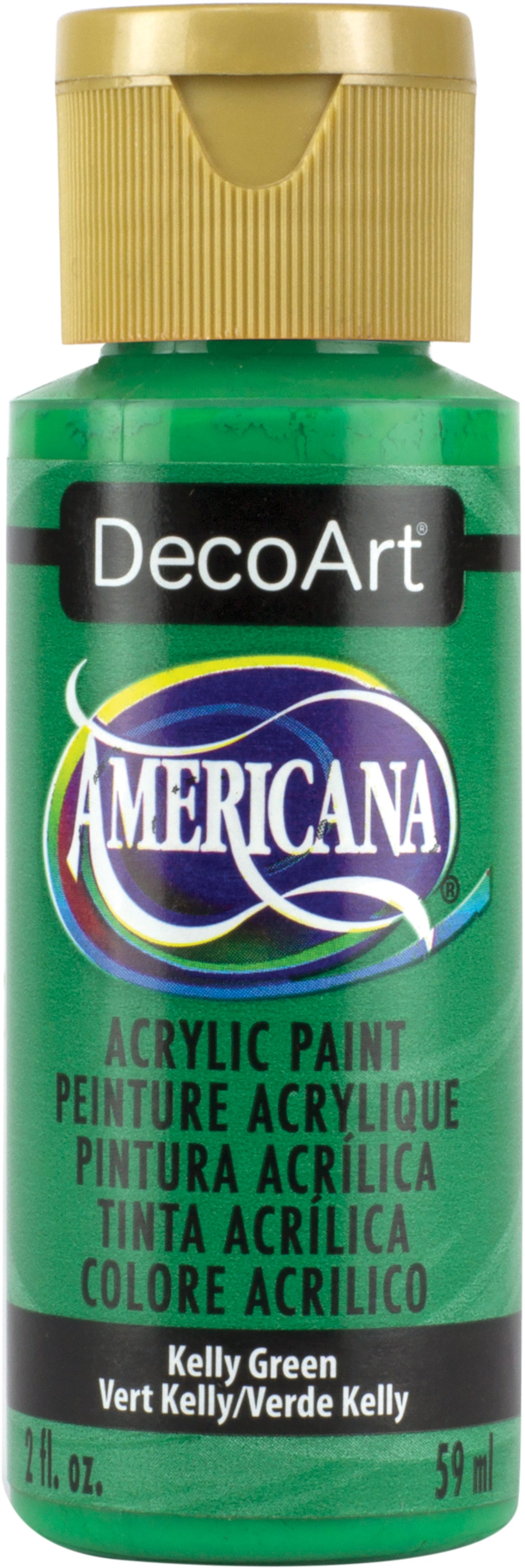 Americana Acrylic Paint 2oz Kelly Green - Opaque