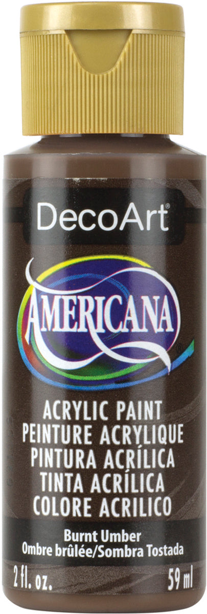 Americana Acrylic Paint 2oz Burnt Umber - Opaque
