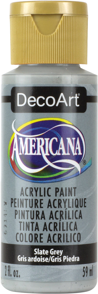Americana Acrylic Paint 2oz Slate Grey - Opaque