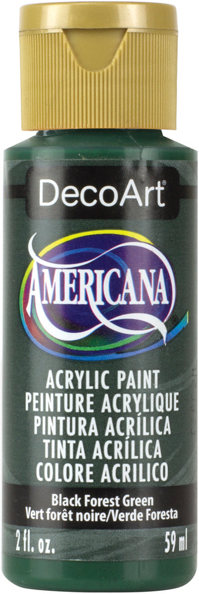 Americana Acrylic Paint 2oz Black Forest - Opaque