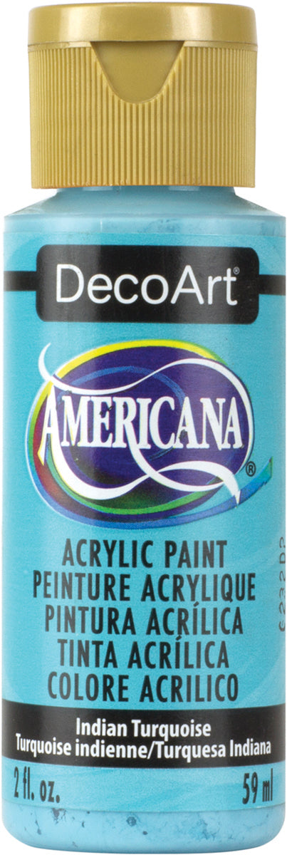 Americana Acrylic Paint 2oz Indian Turquoise - Opaque