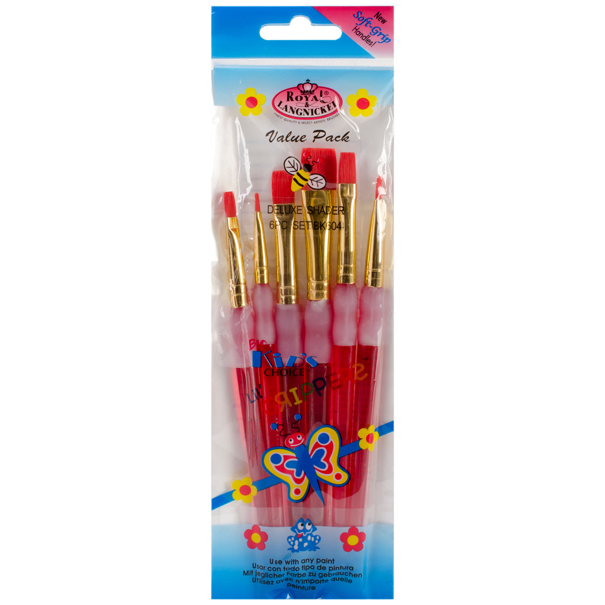 Big Kid's Choice Shader Brush Set 6/Pkg