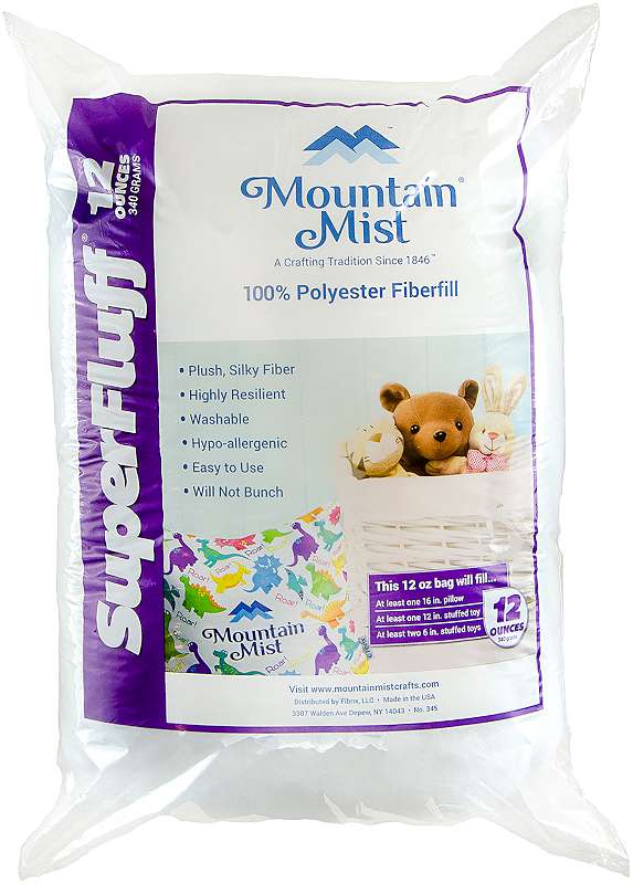 Mountain Mist SuperFluff Polyester Fiberfill 12oz FOB: MI