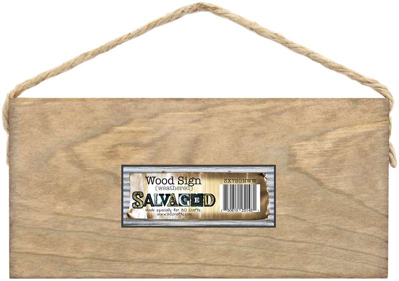 Salvaged Blank Wood Sign 3"X7"  Weathered Wood