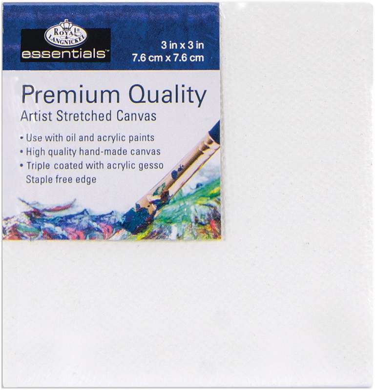 essentials(TM) Premium Stretched Canvas  3"X3"