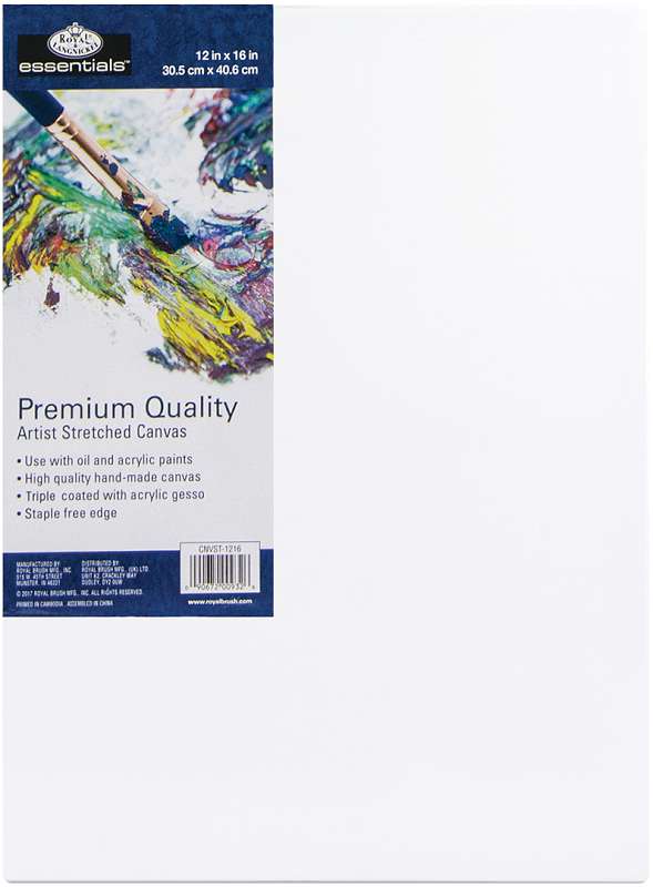 essentials(TM) Premium Stretched Canvas 12"X16"