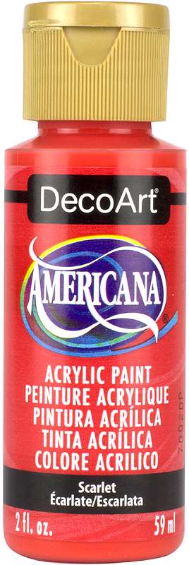 Americana Acrylic Paint 2oz Scarlet