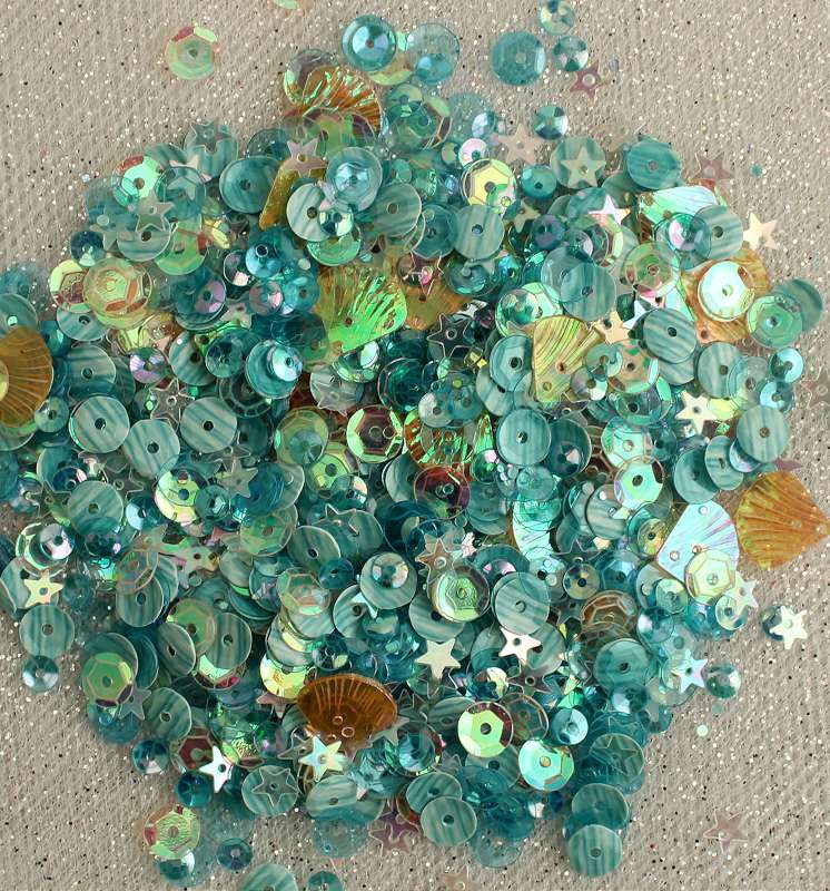 28 Lilac Lane Tin W/Sequins 40g Seaside Holiday