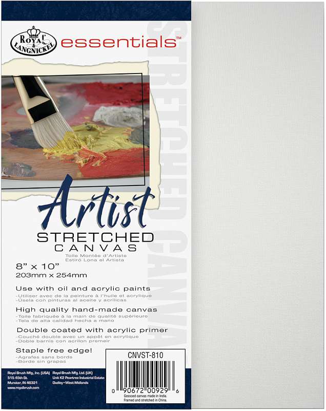 essentials(TM) Premium Stretched Canvas 8"X10"