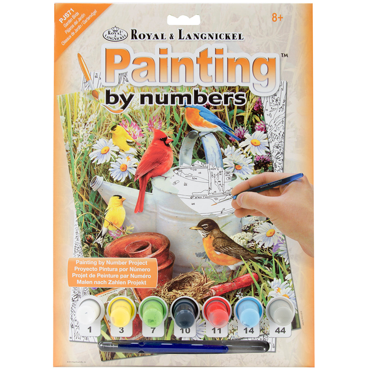 Junior Small Paint By Number Kit 8.75"X11.75" Garden Birds