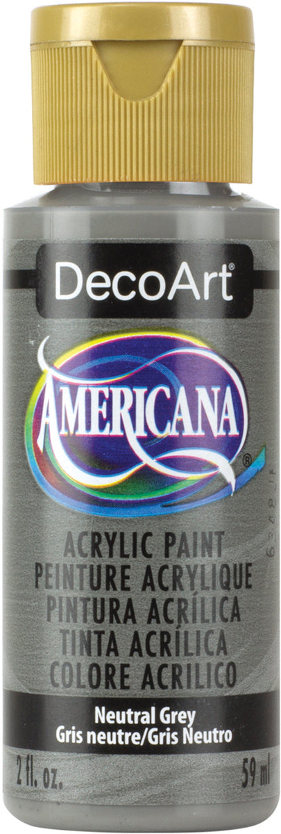 Americana Acrylic Paint 2oz Natural Grey - Opaque