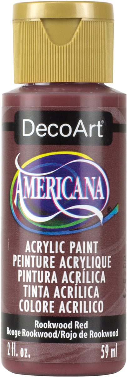 Americana Acrylic Paint 2oz Rookwood Red - Opaque