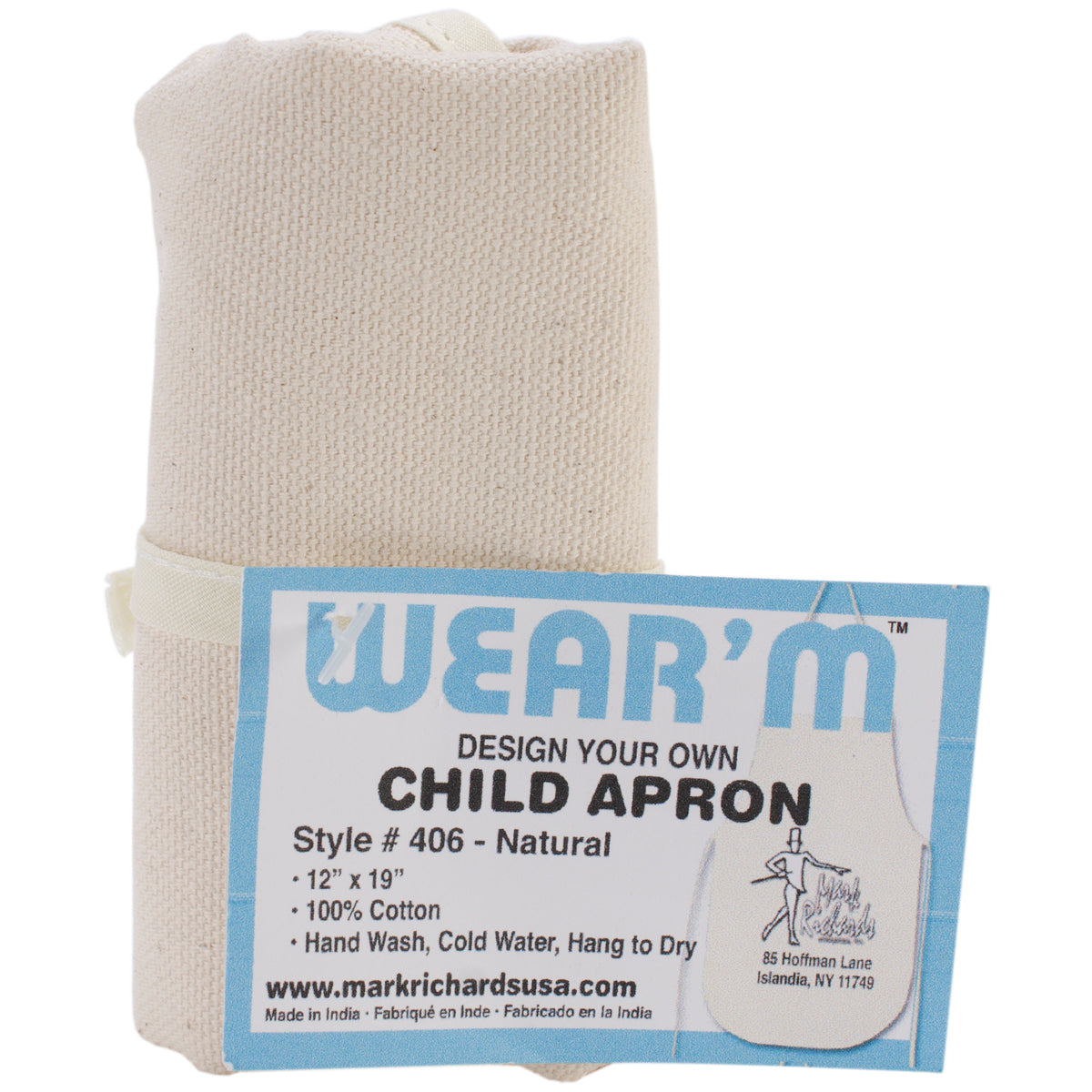 Child Apron 12"X19" Natural