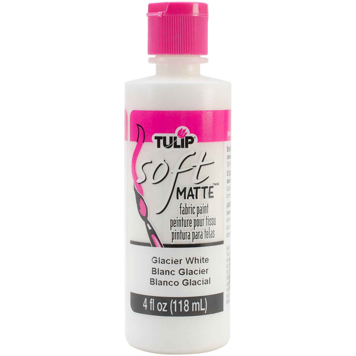 Tulip Soft Fabric Paint 4oz Matte - Glacier White