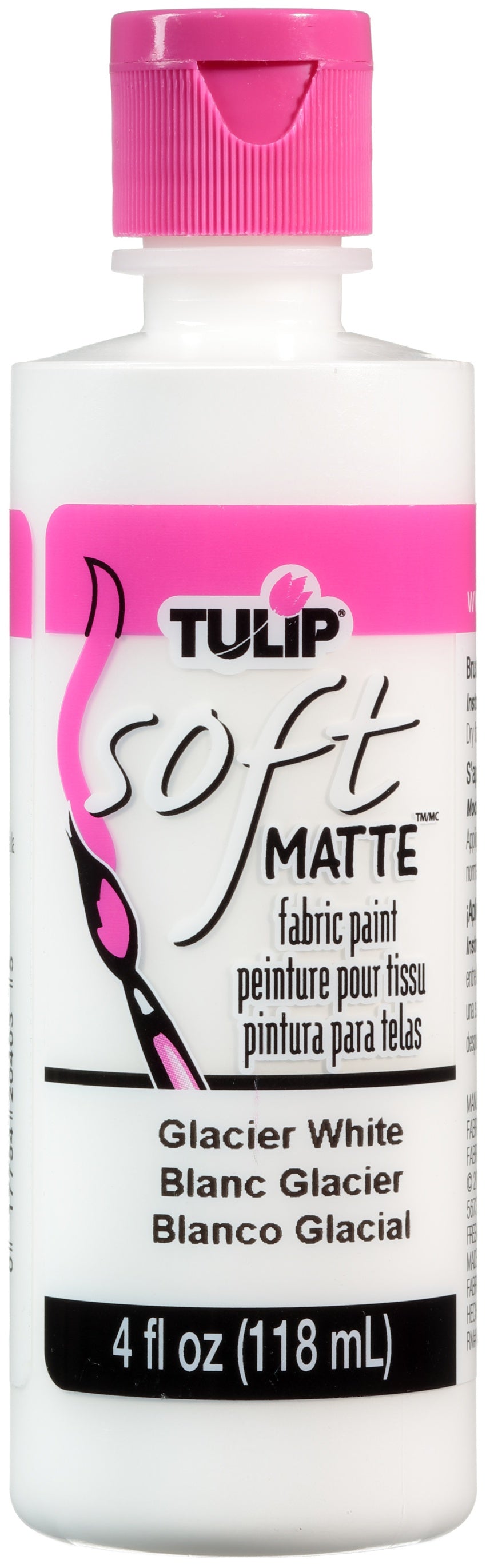 Tulip Soft Fabric Paint 4oz Matte - Glacier White