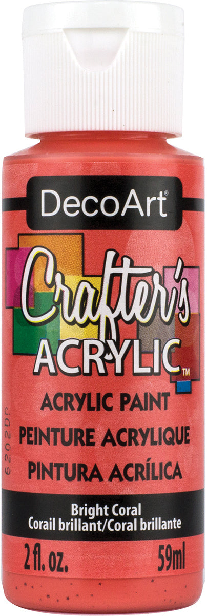 Crafter's Acrylic All-Purpose Paint 2oz Bright Coral