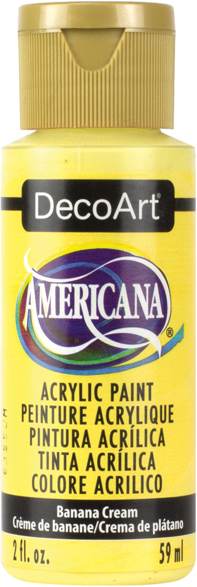 Americana Acrylic Paint 2oz Banana Cream - Opaque