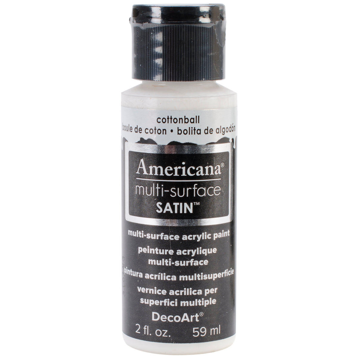 Americana Multi-Surface Satin Acrylic Paint 2oz Cotton Ball