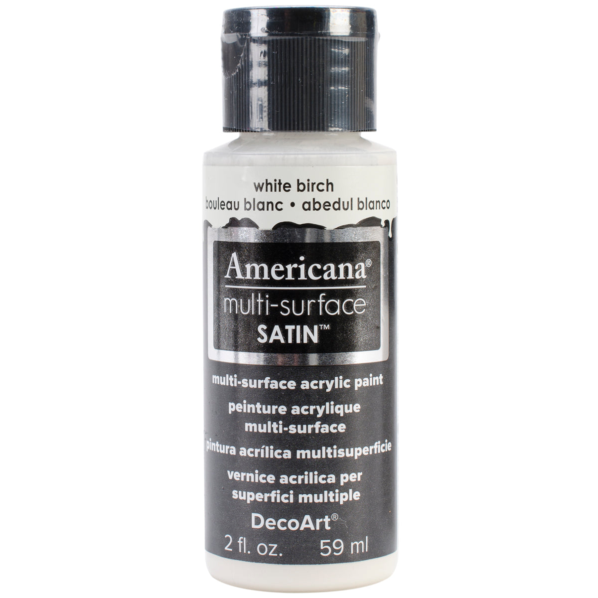 Americana Multi-Surface Satin Acrylic Paint 2oz White Birch