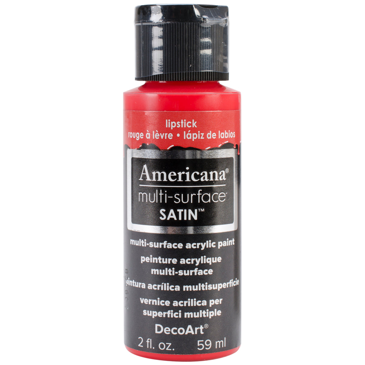 Americana Multi-Surface Satin Acrylic Paint 2oz Lipstick