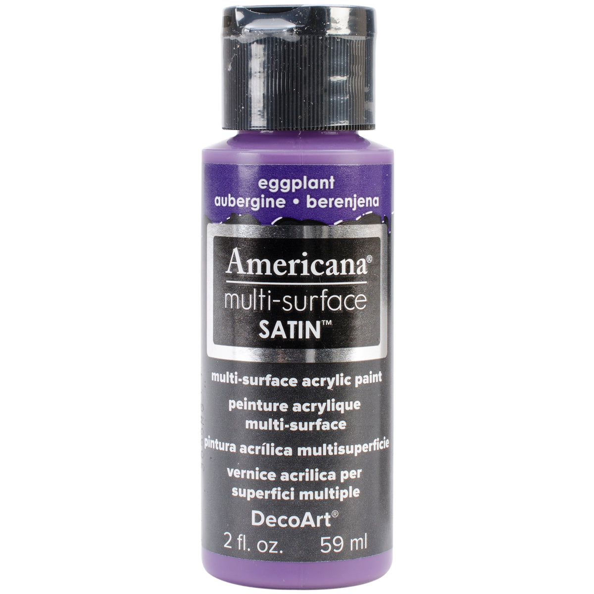 Americana Multi-Surface Satin Acrylic Paint 2oz Eggplant