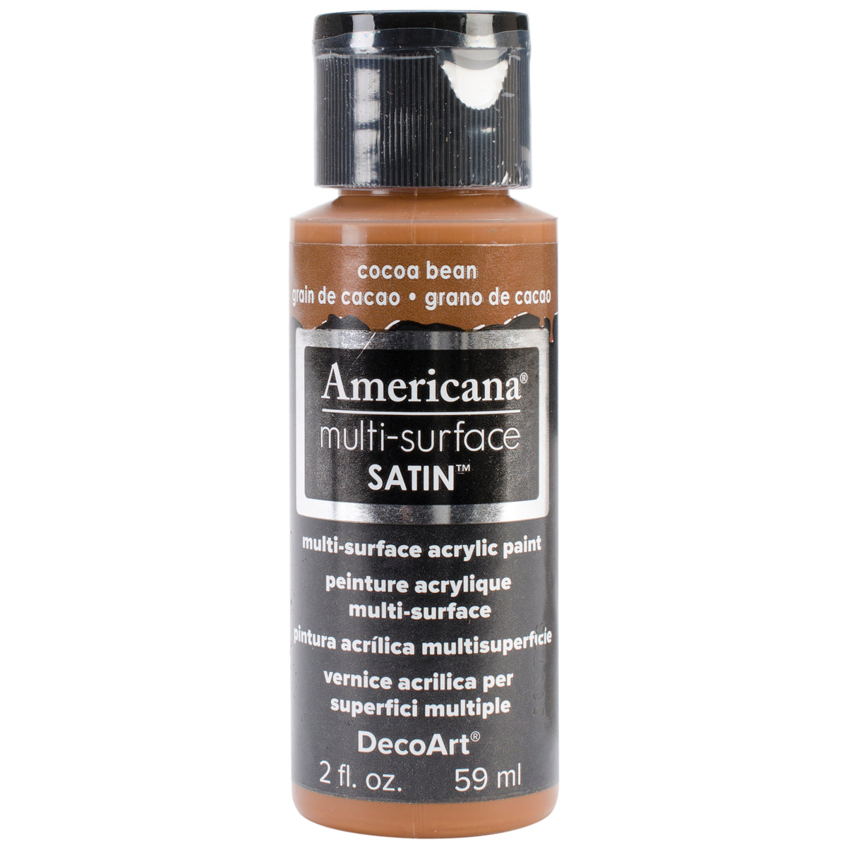 Americana Multi-Surface Satin Acrylic Paint 2oz Cocoa Bean
