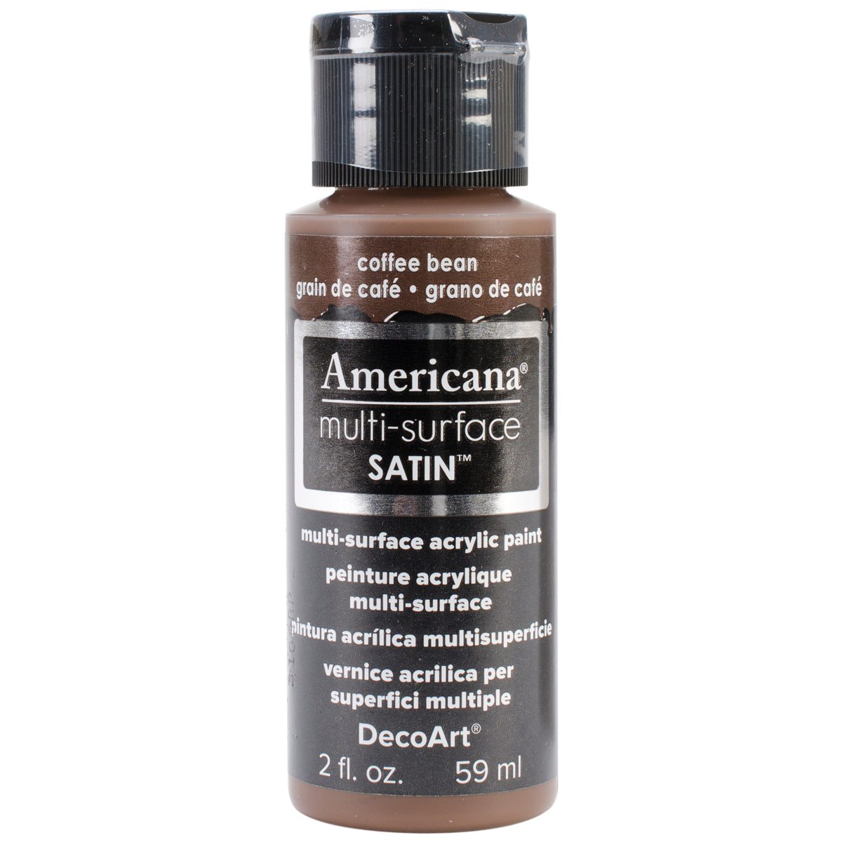 Americana Multi-Surface Satin Acrylic Paint 2oz Coffee Bean