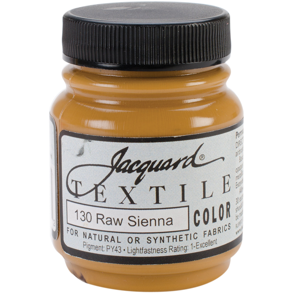 Jacquard Textile Color Fabric Paint 2.25oz Raw Sienna