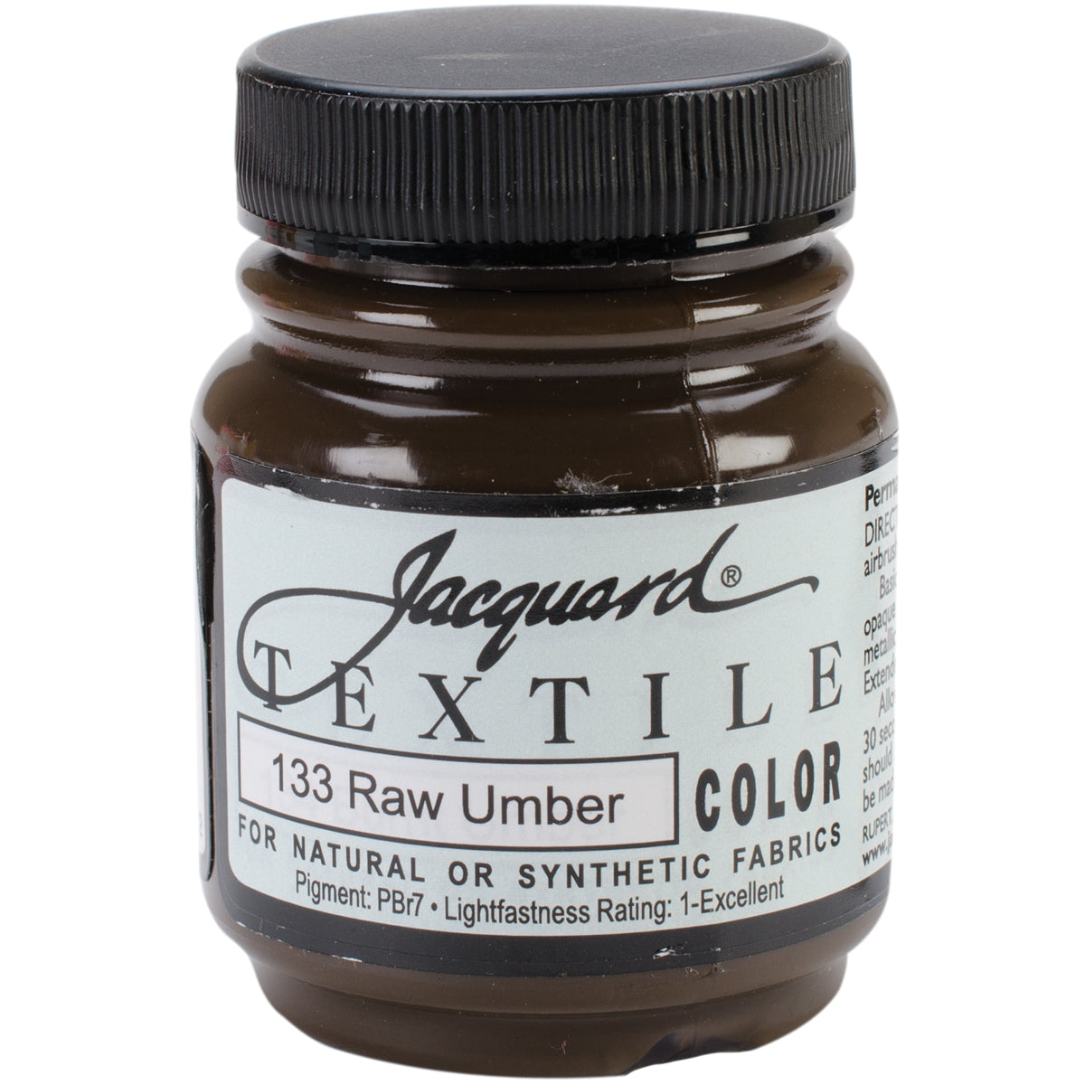 Jacquard Textile Color Fabric Paint 2.25oz Raw Umber
