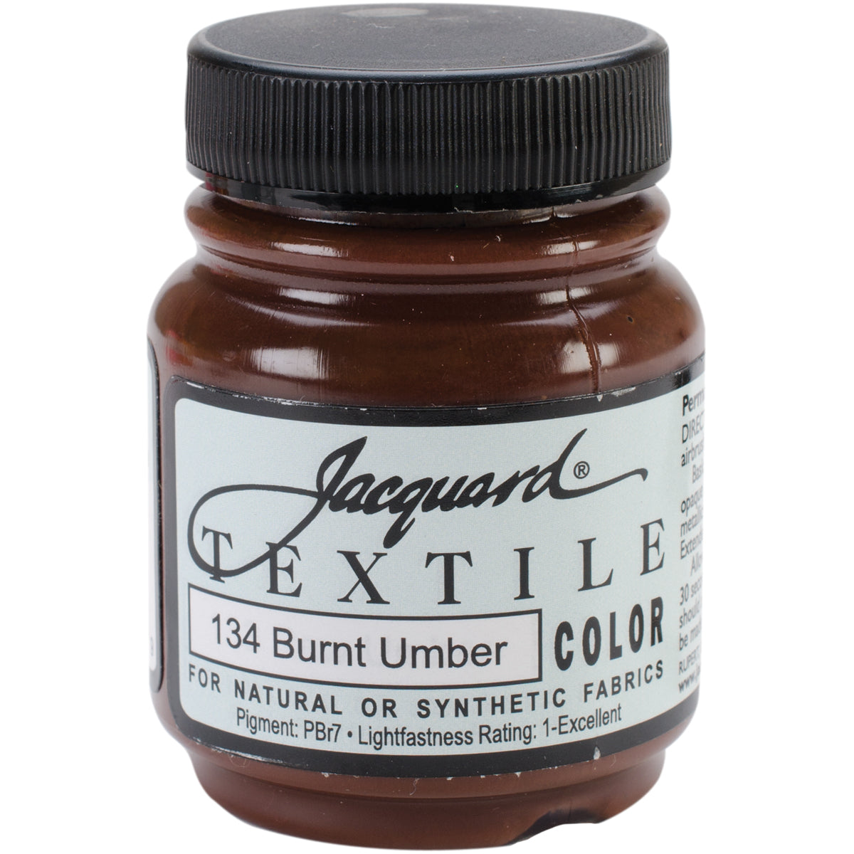 Jacquard Textile Color Fabric Paint 2.25oz Burnt Umber